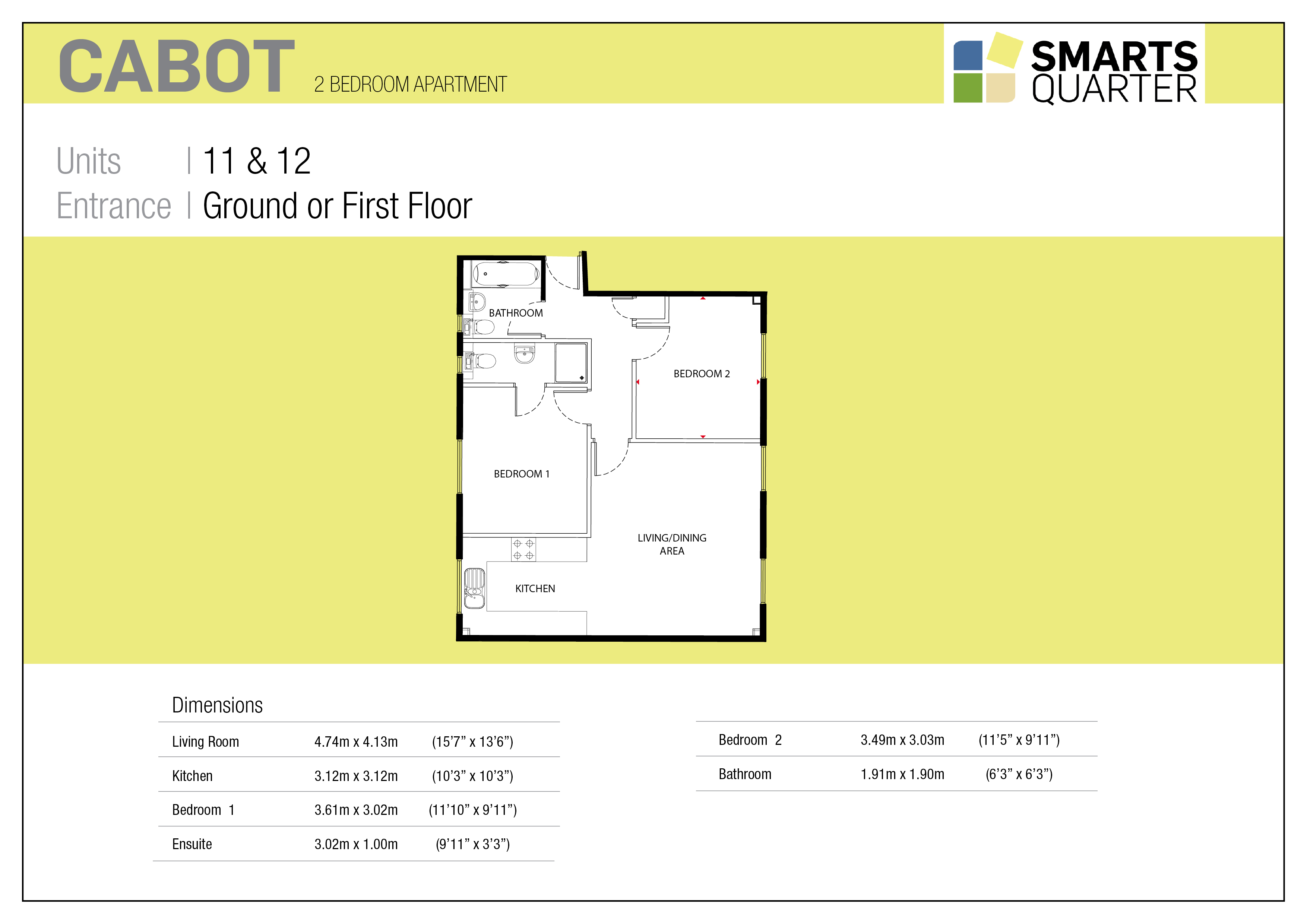 New Smarts Quarter Development Bristol Cabot Floorplan 