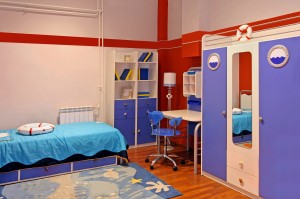 Blue child bedroom