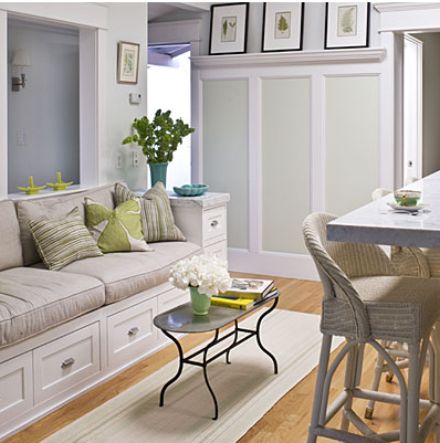 Use Bench Seating in Small Rooms